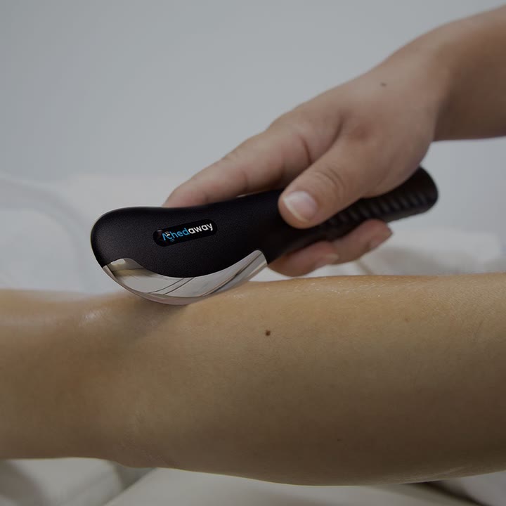 Mini Scraper gliding along a forearm
